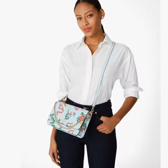 [NWT] Kate Spade Dragon Printed Flap Crossbody - Picture 2 of 4